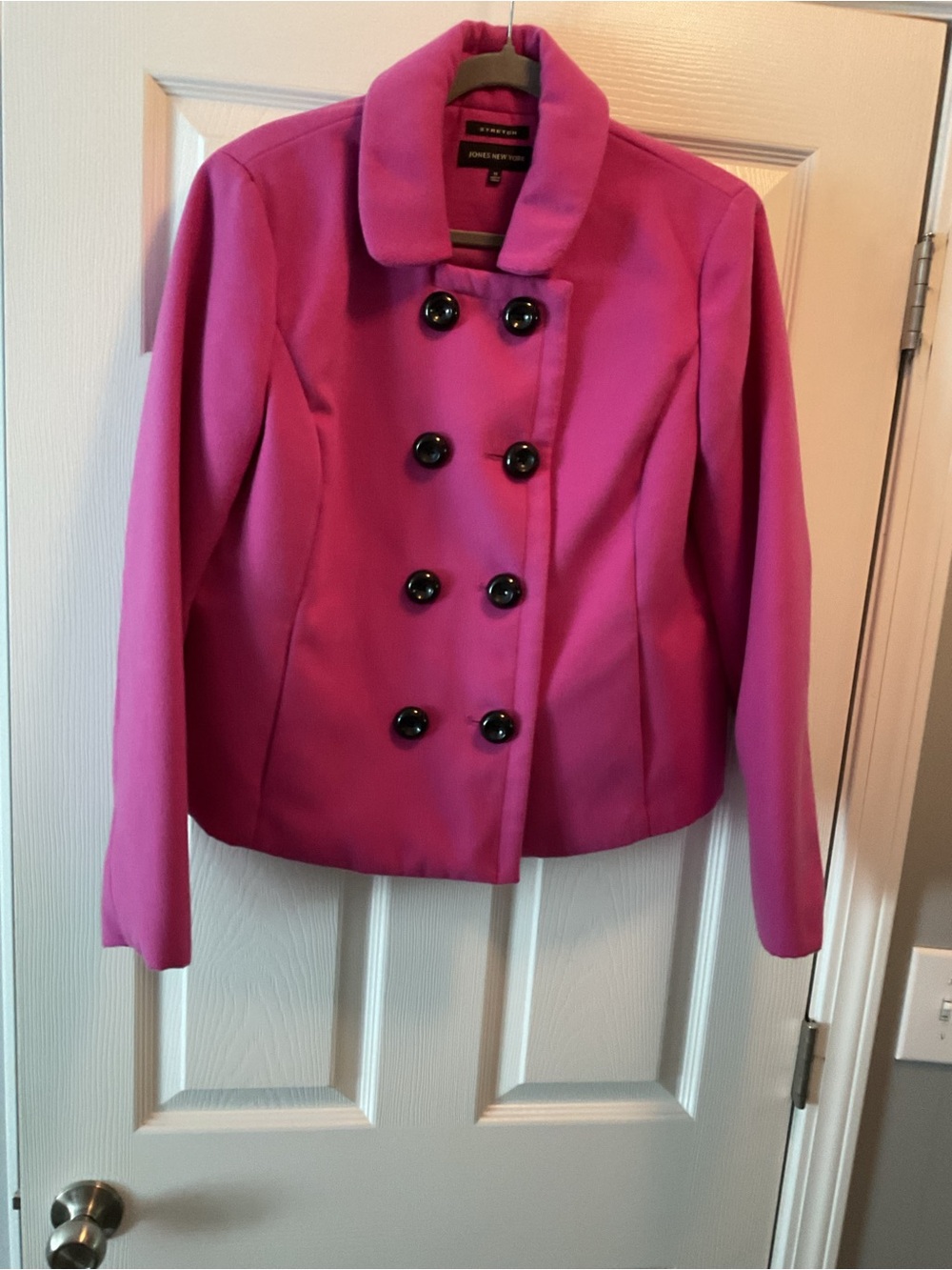 Jones New York Pink Double-Breasted Jacket